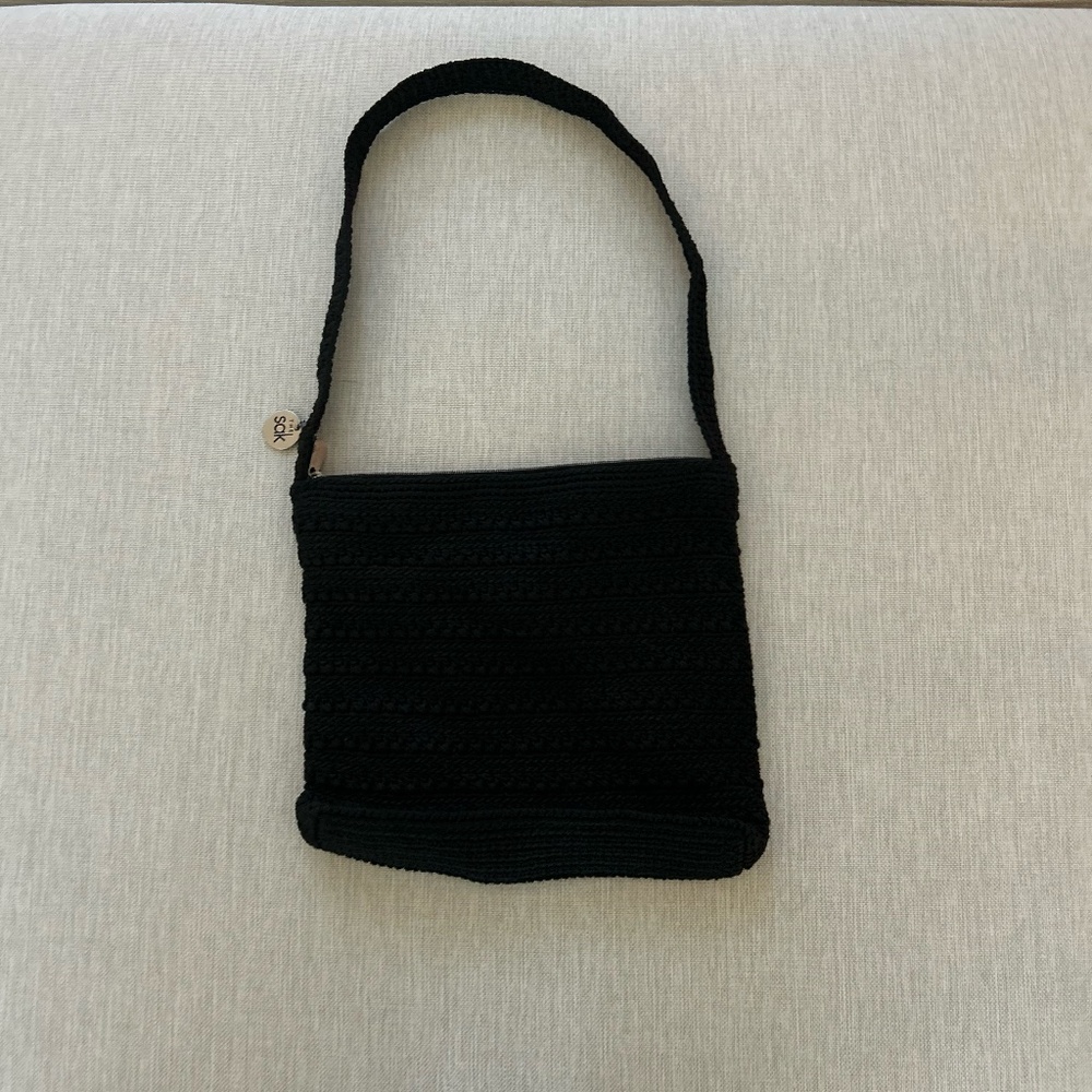 The Sak Black Crochet Purse
